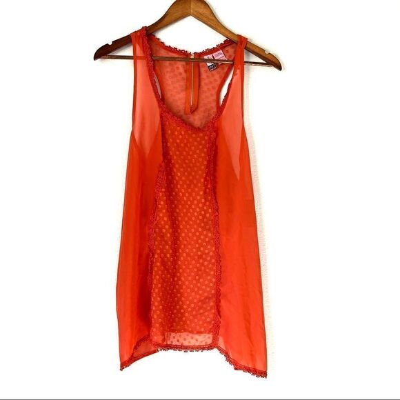 New Love on a Hanger Women’s Sheer Tank Top Size L - Picture 1 of 6